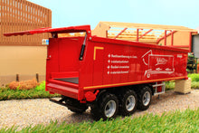 Load image into Gallery viewer, W7657 Wiking Krampe Conveyor Belt Lorry Trailer in Red