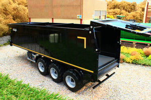 W7659 Wiking Krampe Conveyor Belt Lorry Trailer in Black