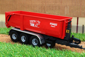 W7826 Wiking Krampe Hook Lift Roll On Off Trailer Tractors And Machinery (1:32 Scale)