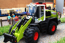 Load image into Gallery viewer, W7833 Wiking Claas Wheeled Loader Torion 1812 With Bucket And Forks Tractors And Machinery (1:32