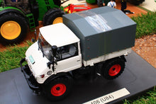 Load image into Gallery viewer, WE1044 Weise Mercedes Benz Unimog 406 (U84) with Canvas Load Bed Cover - elevated front left side view