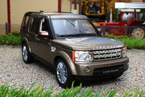 WEL24008BR Welly 1:24 Scale Land Rover Discovery 4 in Brown Metallic