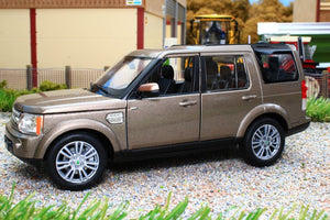 WEL24008BR Welly 1:24 Scale Land Rover Discovery 4 in Brown Metallic