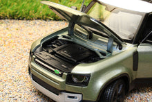 Load image into Gallery viewer, WEL24110G Welly 1:24 Scale New Land Rover Defender 90 2020 in Green and White