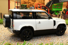 Load image into Gallery viewer, WEL24110W Welly 1:24 Scale New Land Rover Defender 90 2020 in white