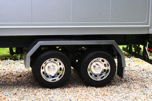 WEL32631 Welly Volvo Fh12 4x2 Lorry In Very Dark Blue With Grey Box Wagon Trailer