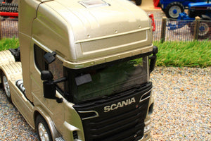 WEL32670LD WELLY 132 SCALE SCANIA R730 V8 6X4 LORRY IN GOLD