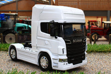 Load image into Gallery viewer, WEL32670SW WELLY 132 SCALE SCANIA V8 R730 4X2 LORRY IN WHITE