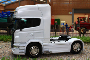 WEL32670SW WELLY 132 SCALE SCANIA V8 R730 4X2 LORRY IN WHITE